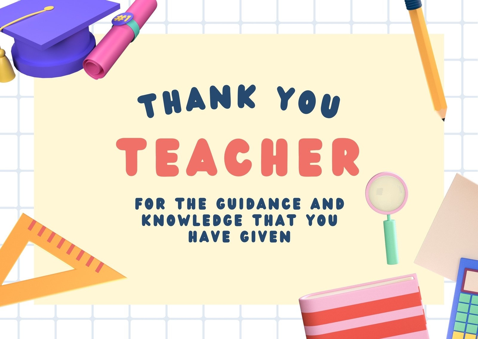 Free Printable Teacher Thank You