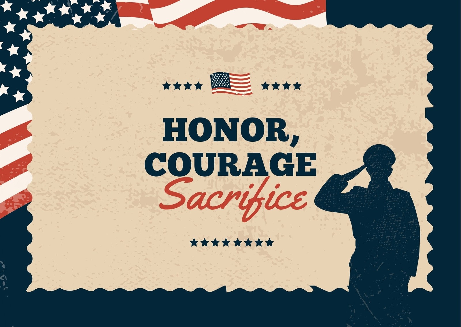Free Custom Printable Veterans Day Card Templates Canva