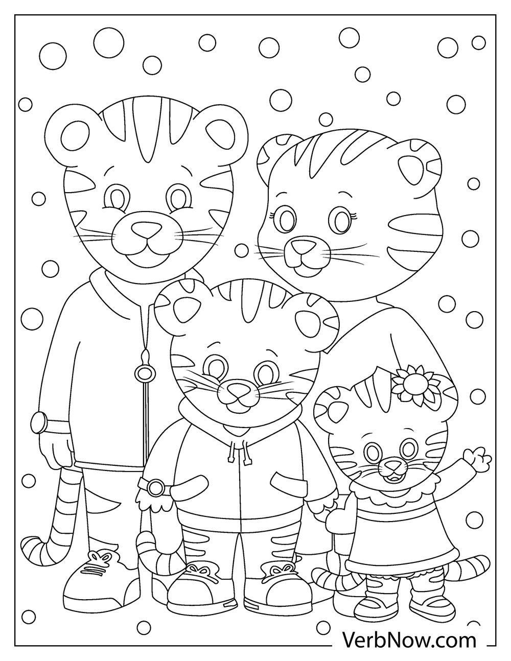 Free DANIEL TIGER Coloring Pages For Download Printable PDF 