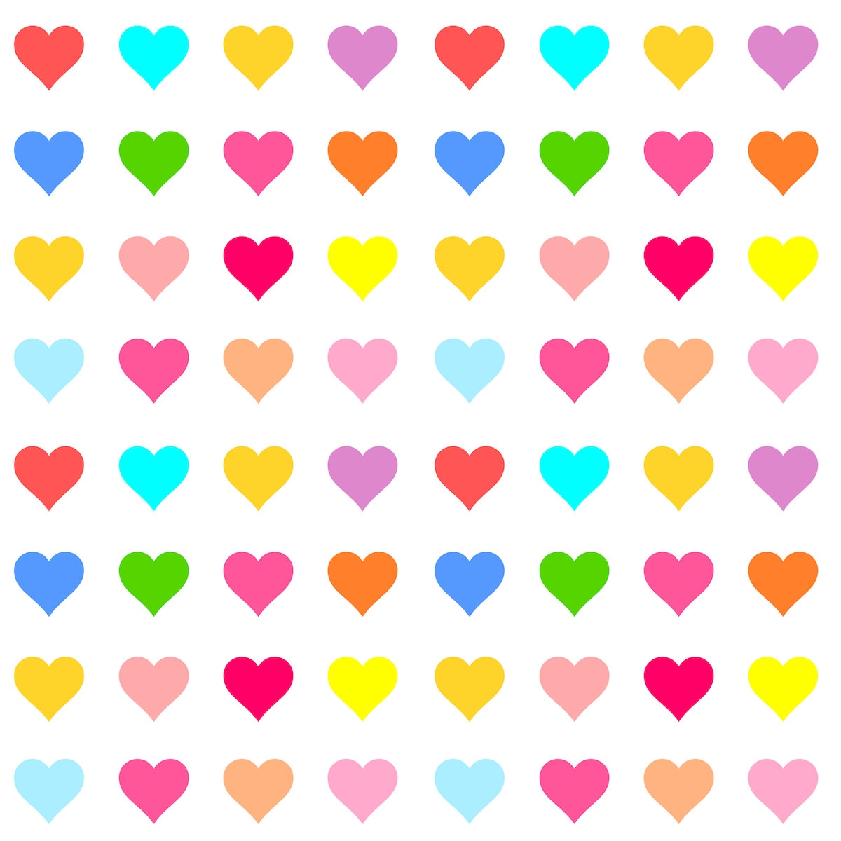 Free Digital Heart Scrapbooking Paper Colorful Heart Pattern For 