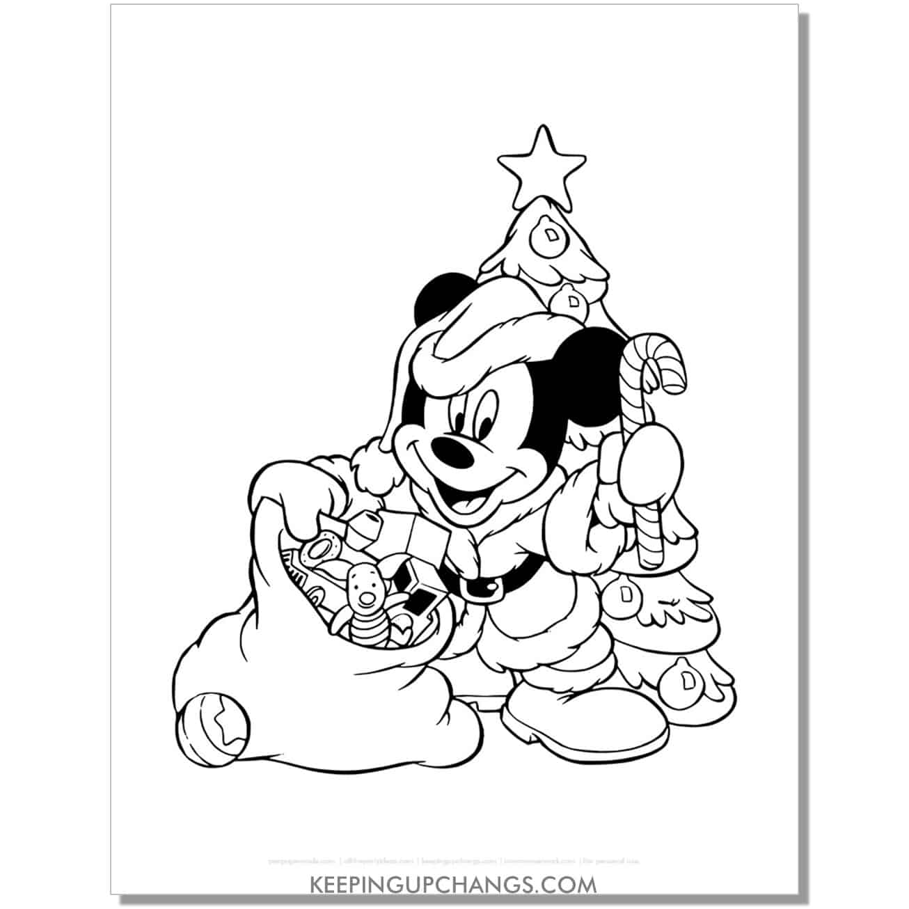 Free Disney Christmas Coloring Pages Sheets POPULAR Printables 