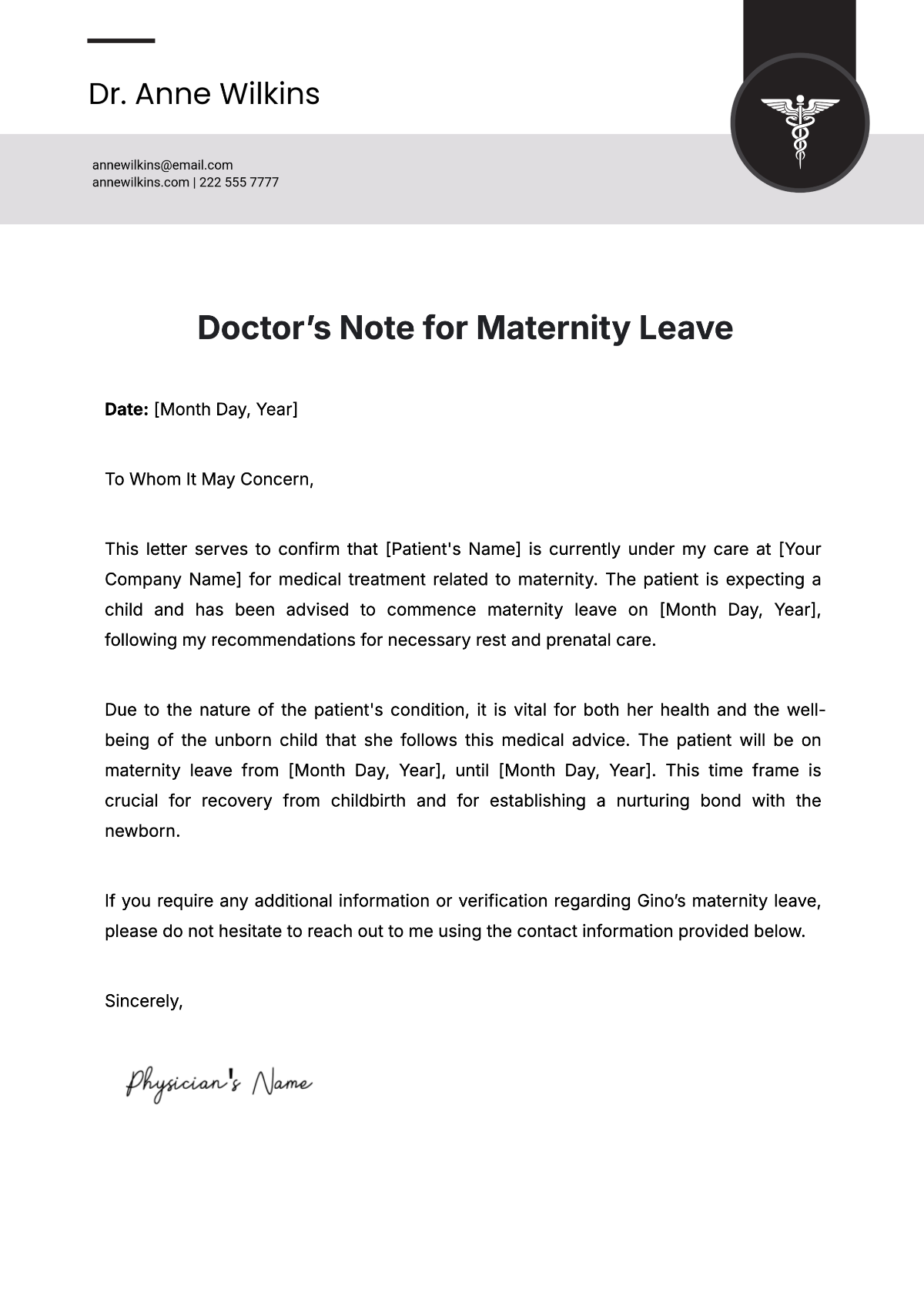 Free Printable Doctor Excuse