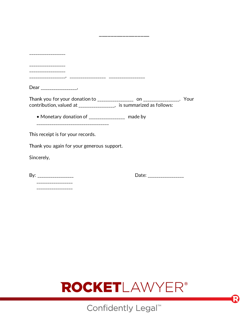 Free Donation Receipt Free To Print Save U0026 Download