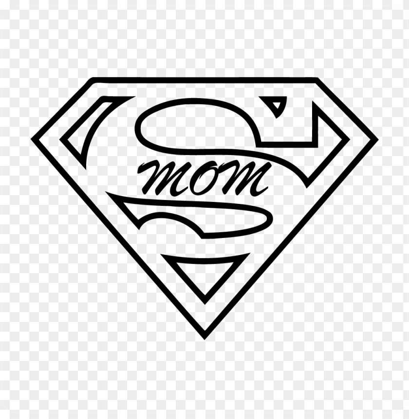 Free Download HD PNG Super Mom Decal Coloring Page Superman Logo Printable PNG Transparent With Clear Background ID 182439 TOPpng