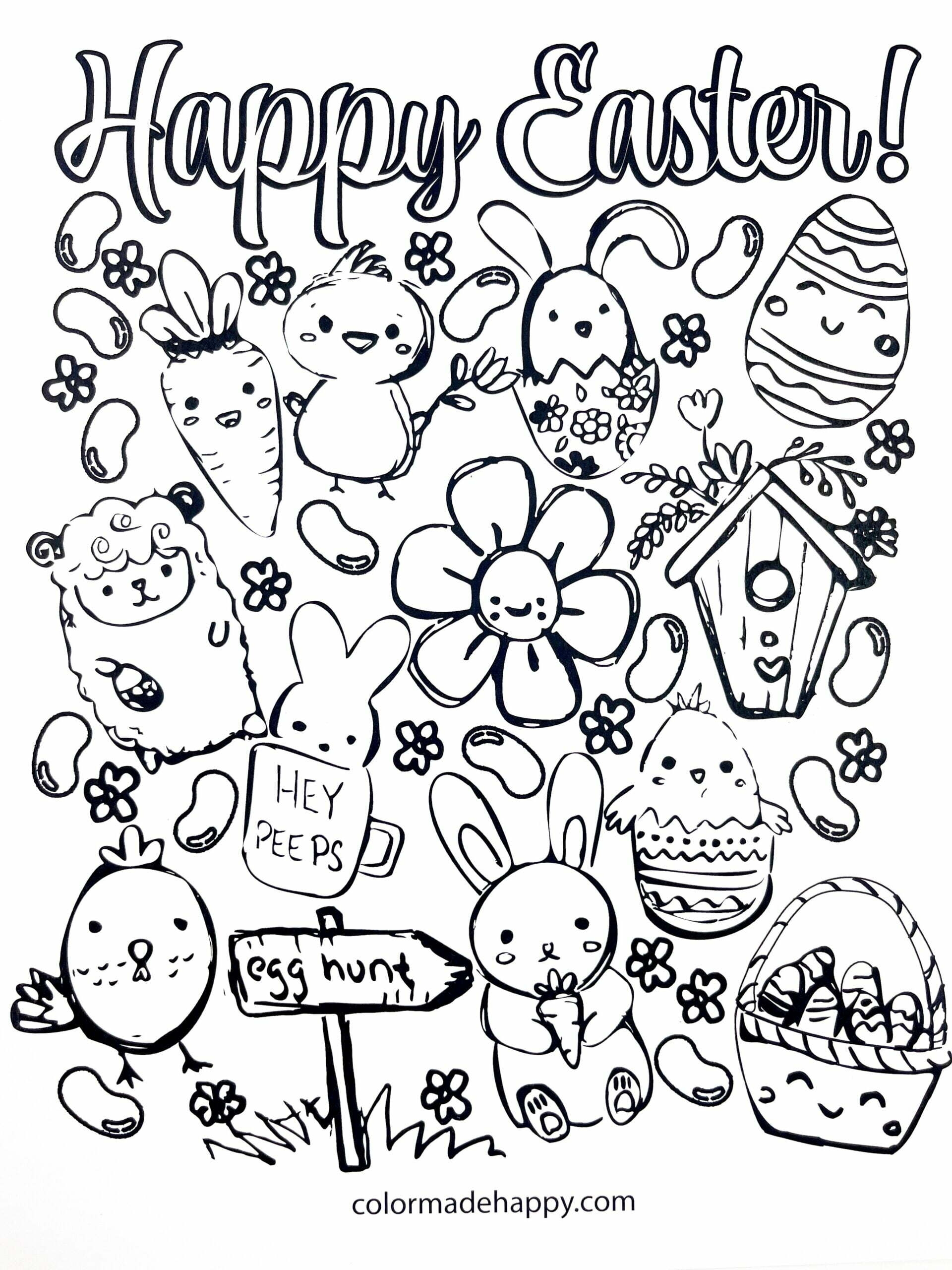 FREE Easter Coloring Pages Color Made Happy