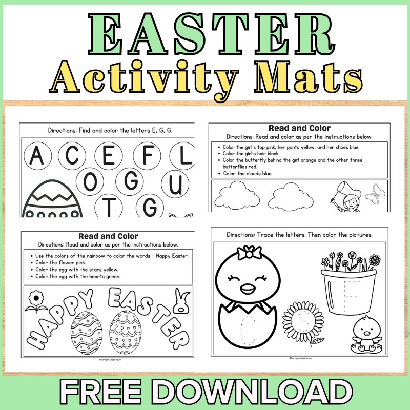 Free Easter Printables For Toddlers Learn Grow Aspire