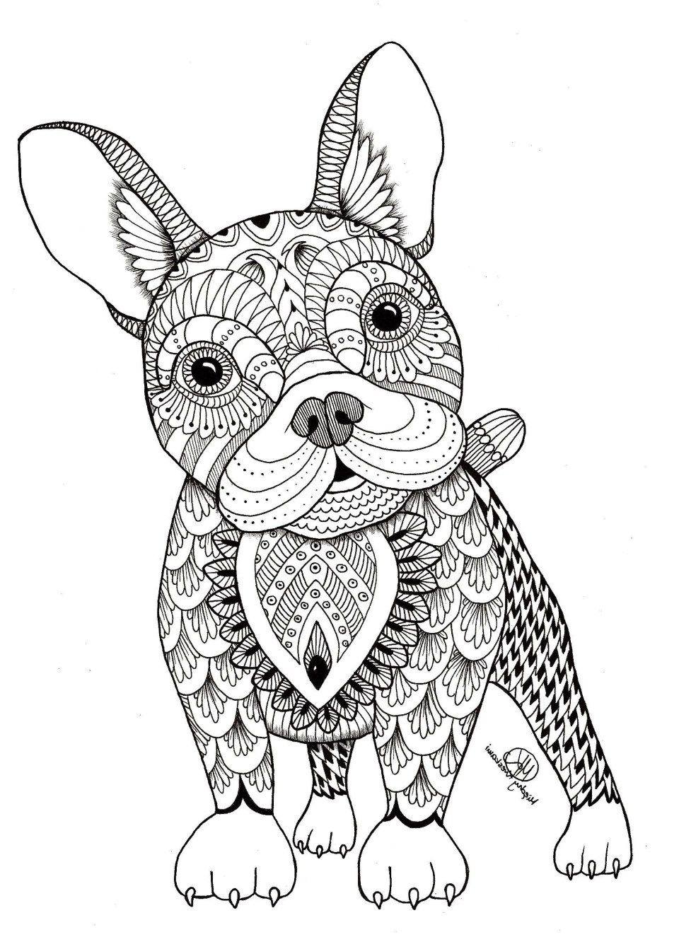 Free Easy Mandala Animal Coloring Pages For Kids Ashley Yeo Worksheets Library