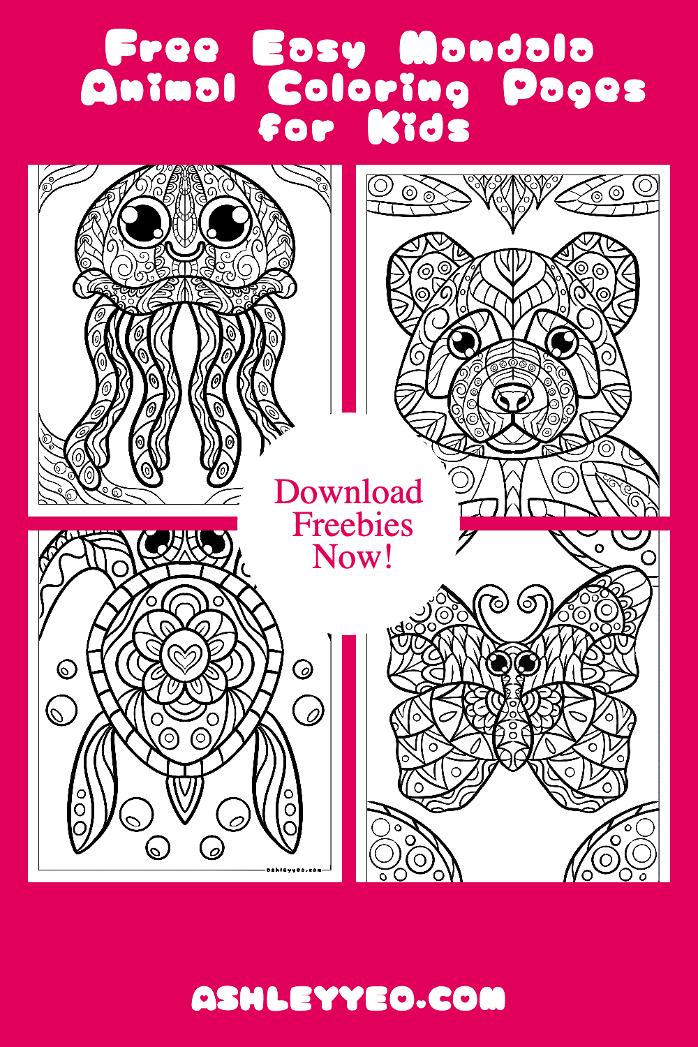 Animal Mandala Coloring Pages Free Printable