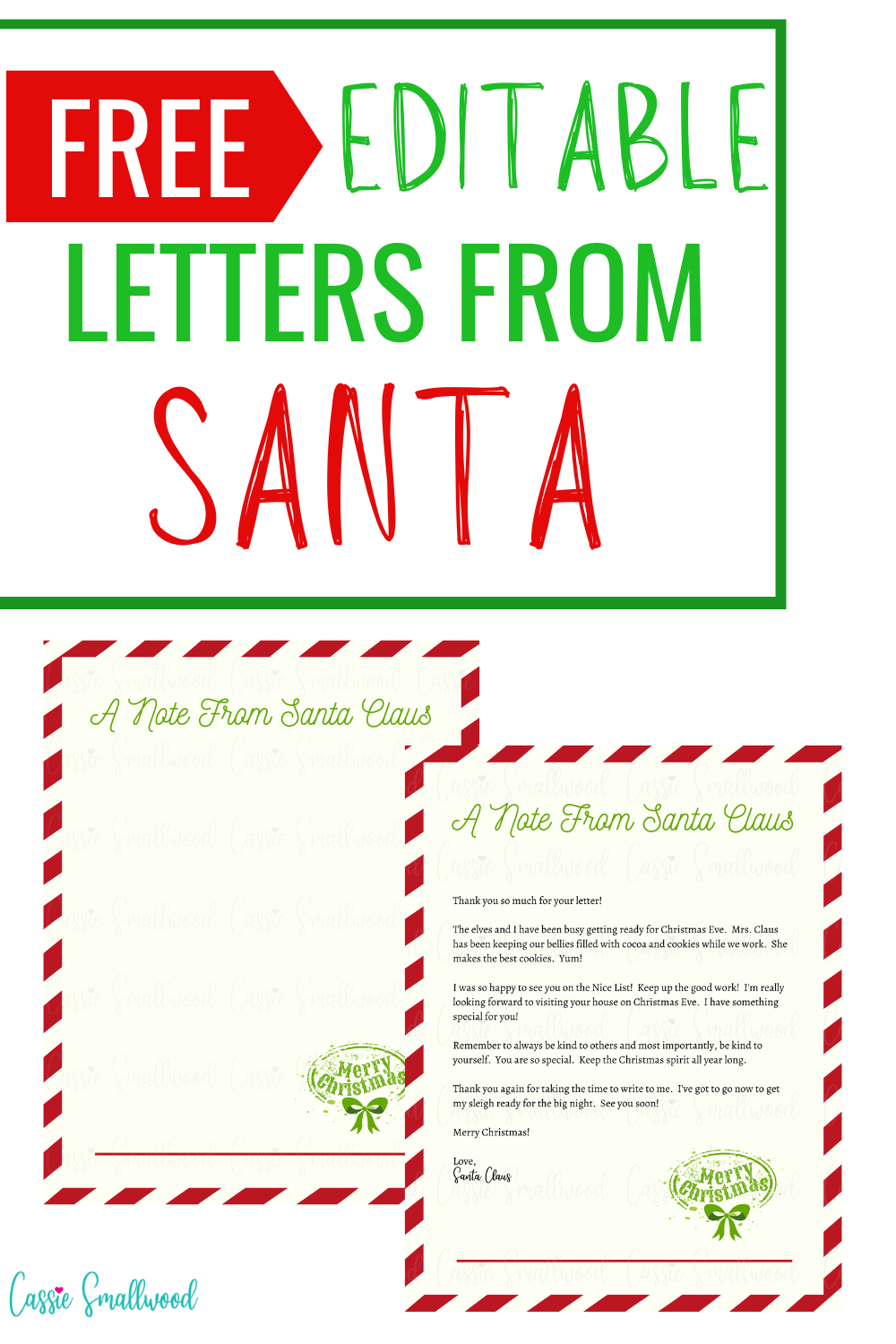 Free Printable Letterhead From Santa