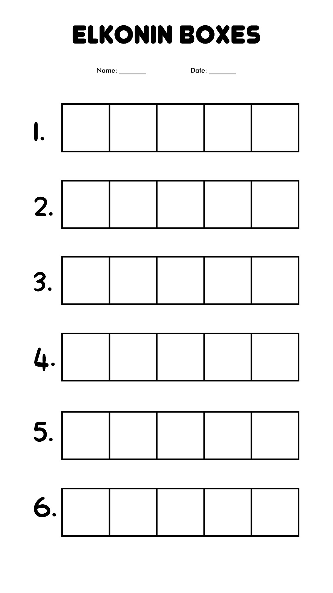 Free Elkonin Boxes Worksheet Download Free Elkonin Boxes 