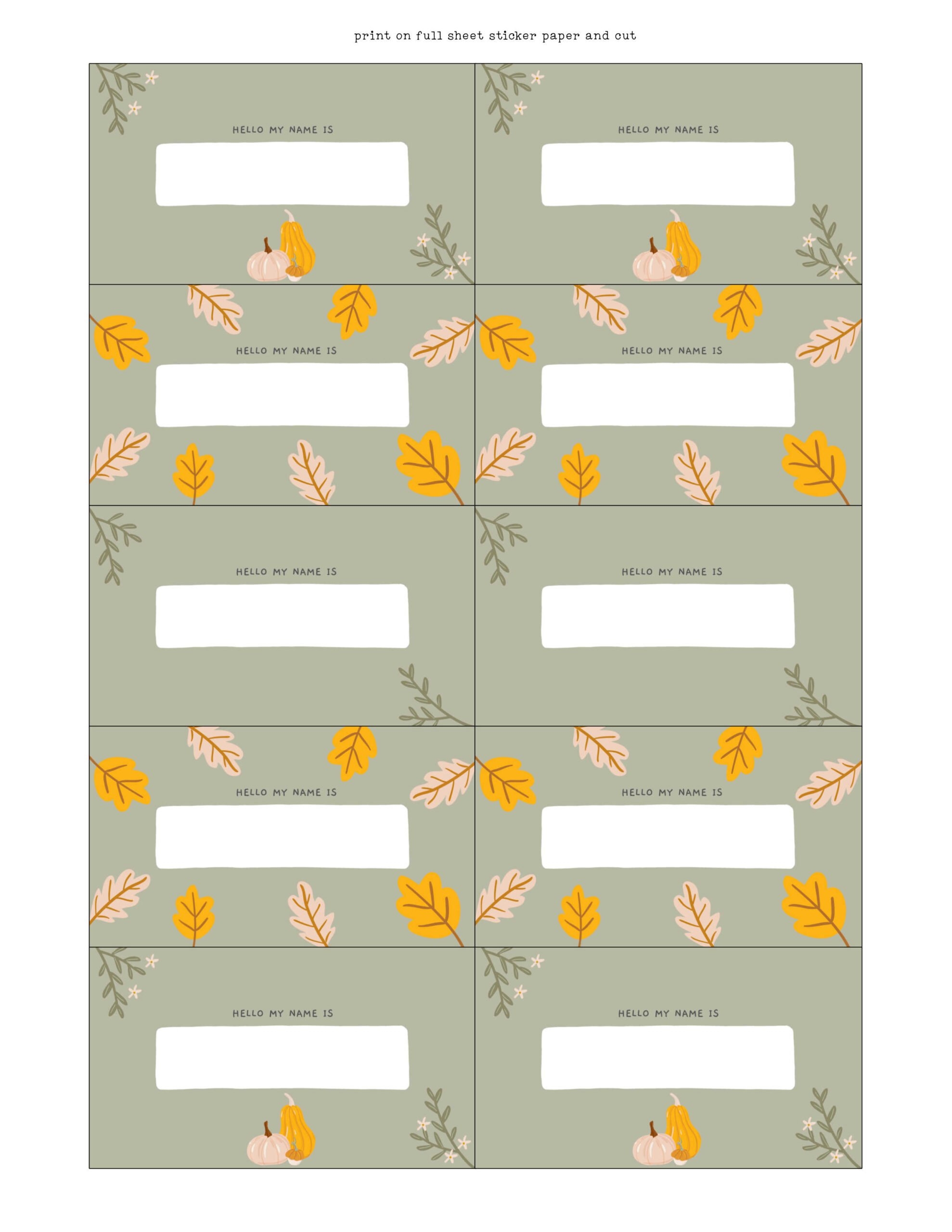 Name Tags Printable Free