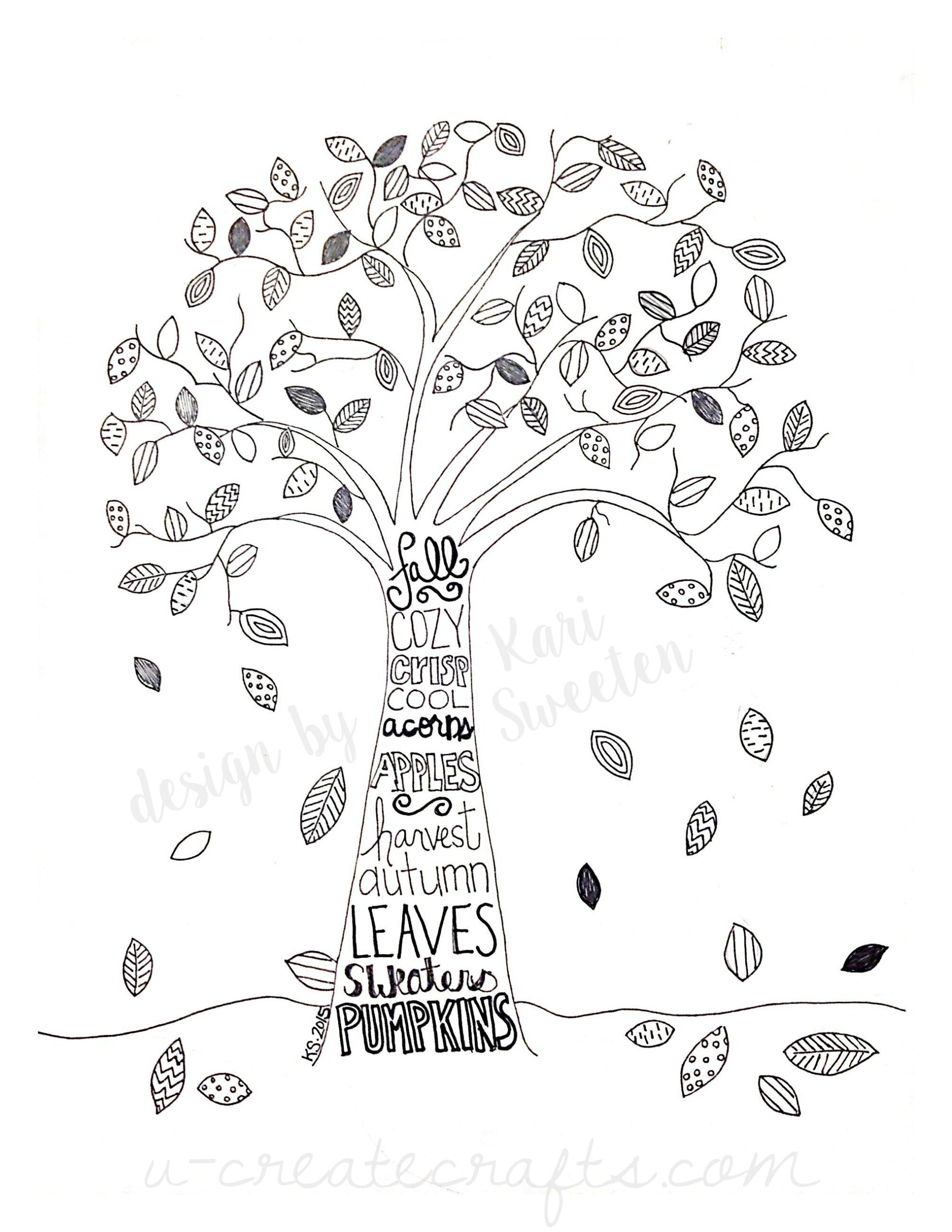 Free Fall Tree Pattern U Create
