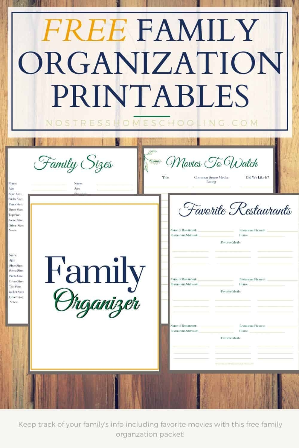 Free Home Binder Printables