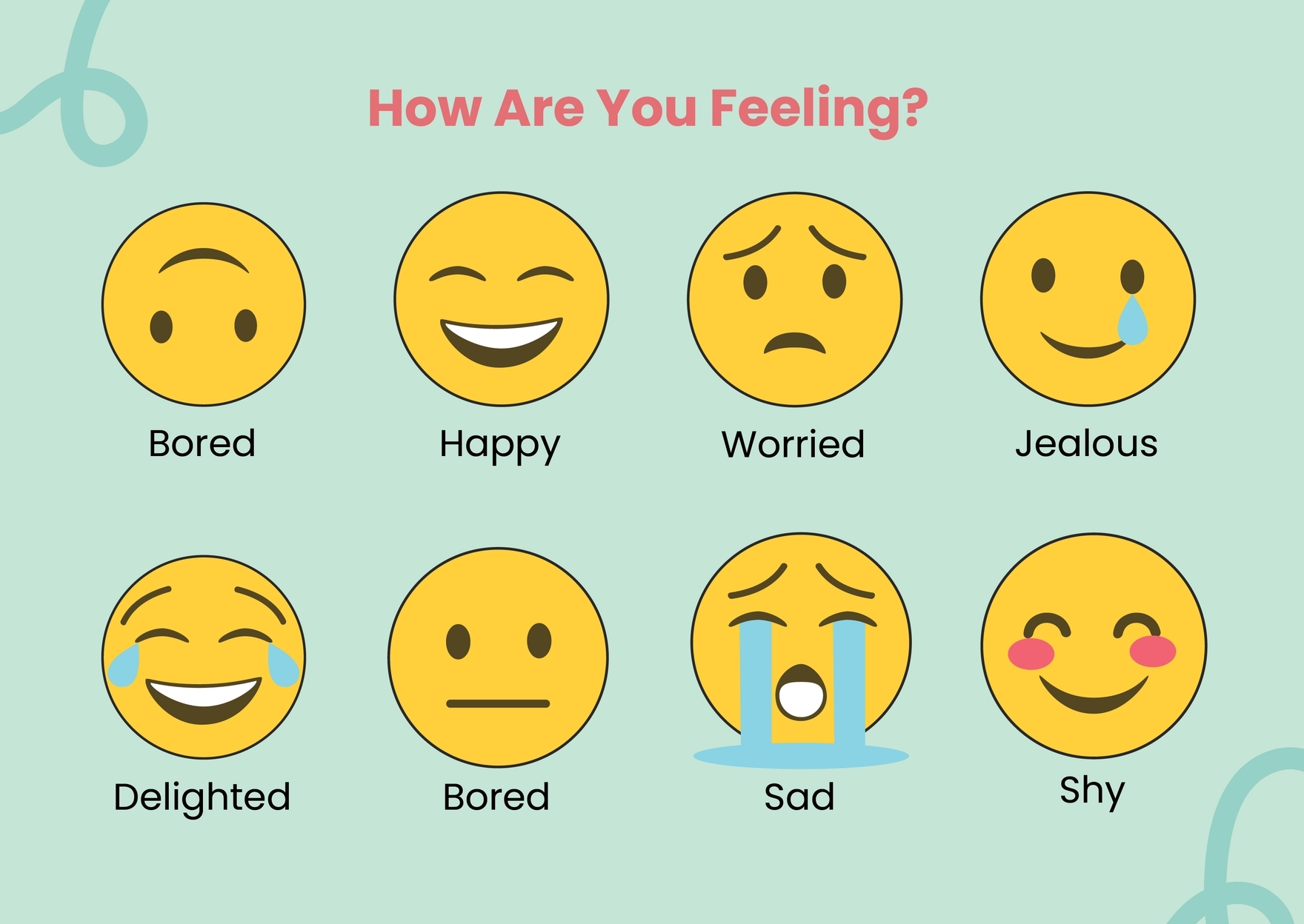 Free Feelings Chart Templates Editable And Printable