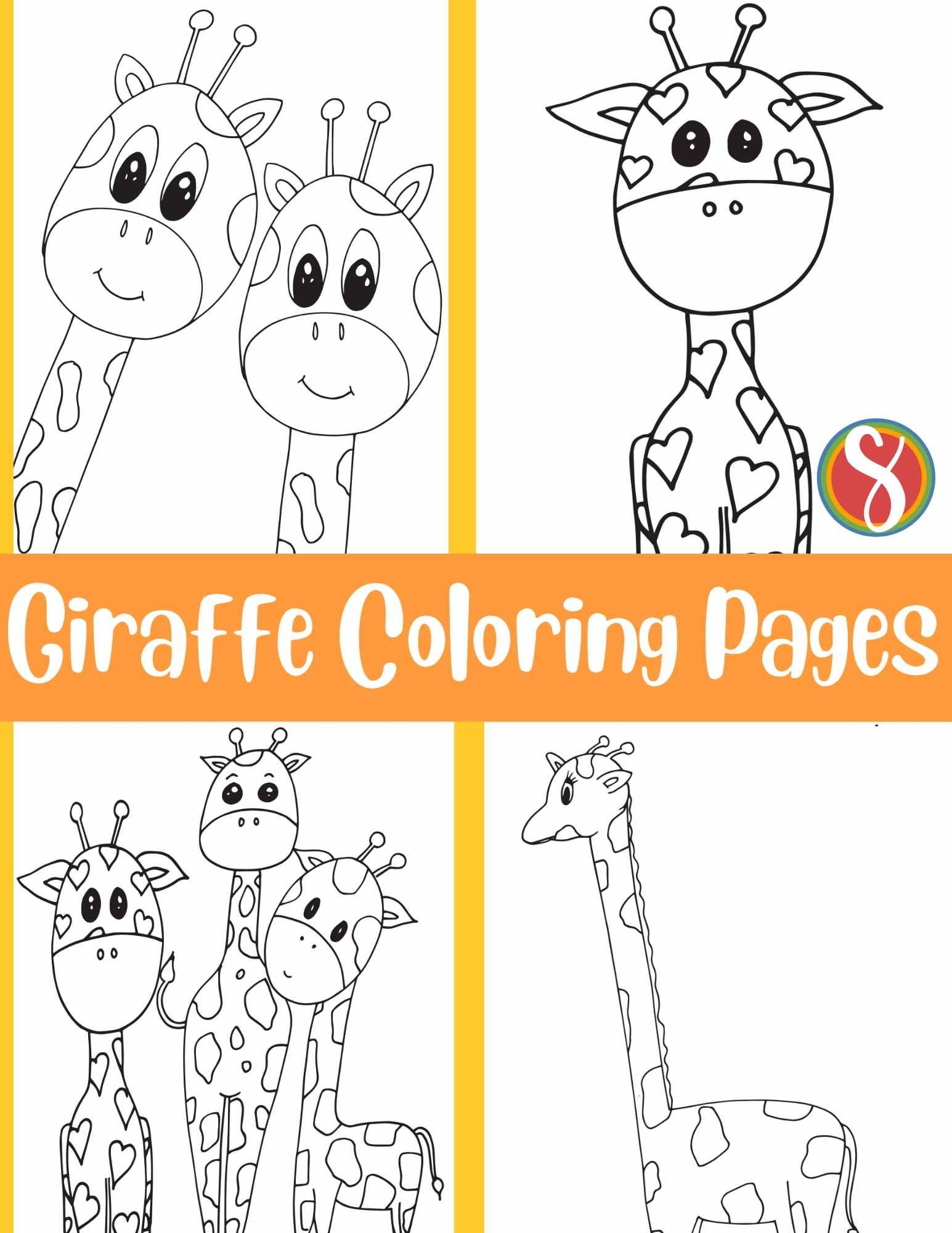 Free Printable Giraffe Coloring Pages