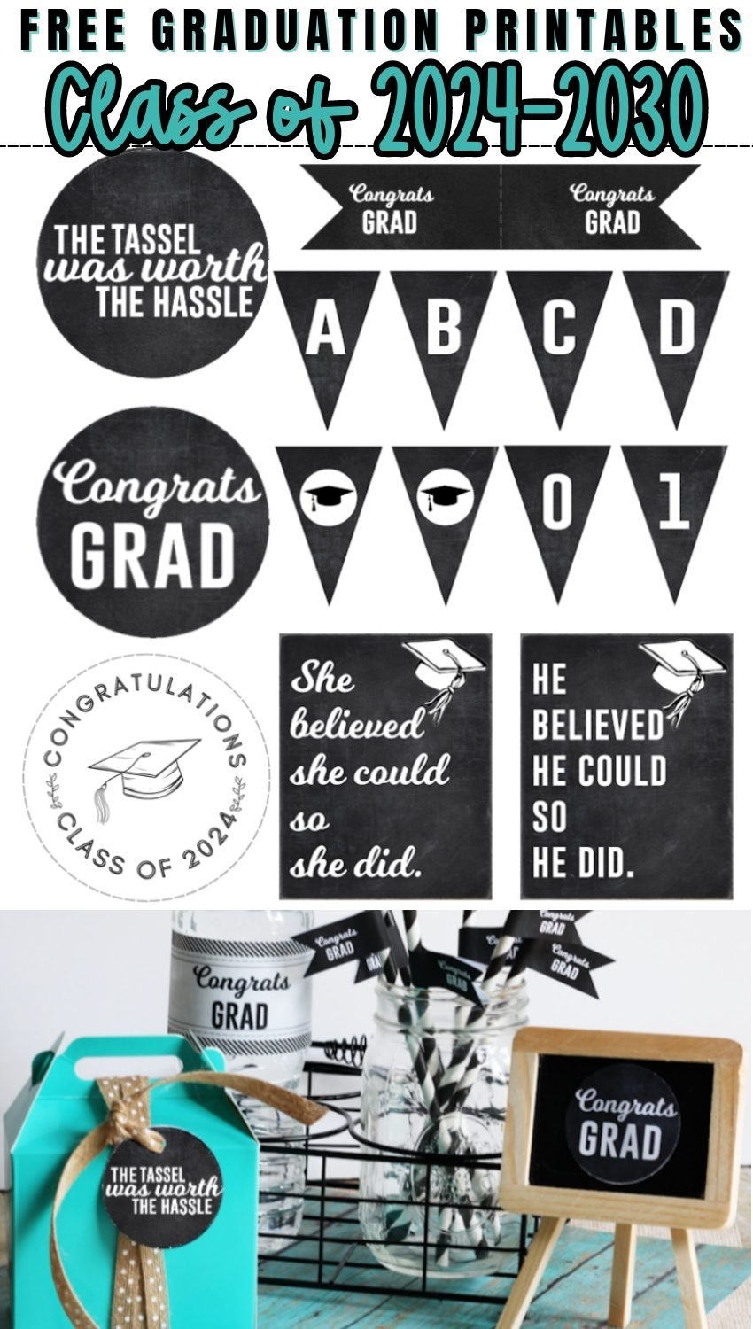 Free Graduation Party Printables For Any Year The Girl Creative