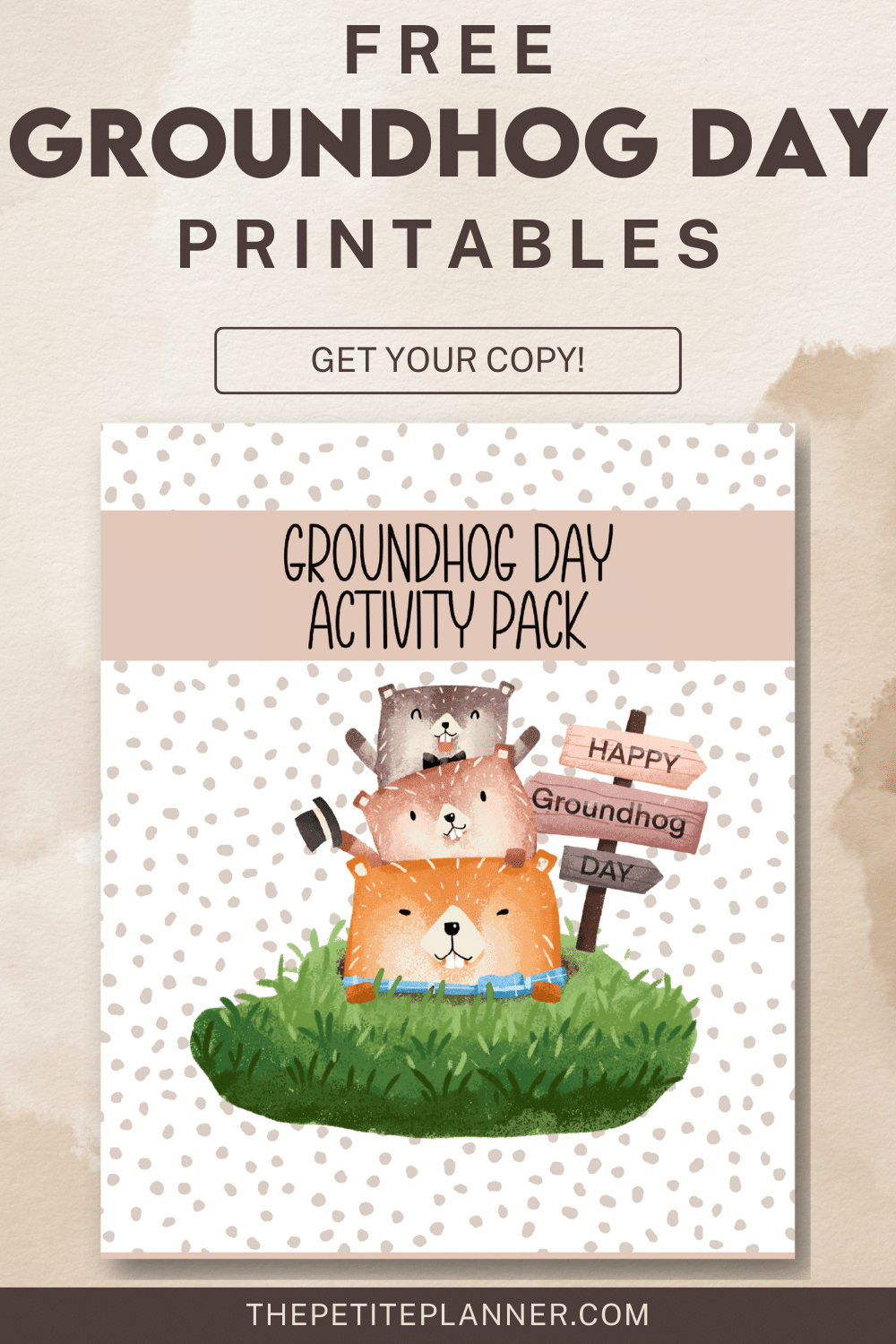 Free Groundhog Day Printables Crafts Coloring Pages Games 