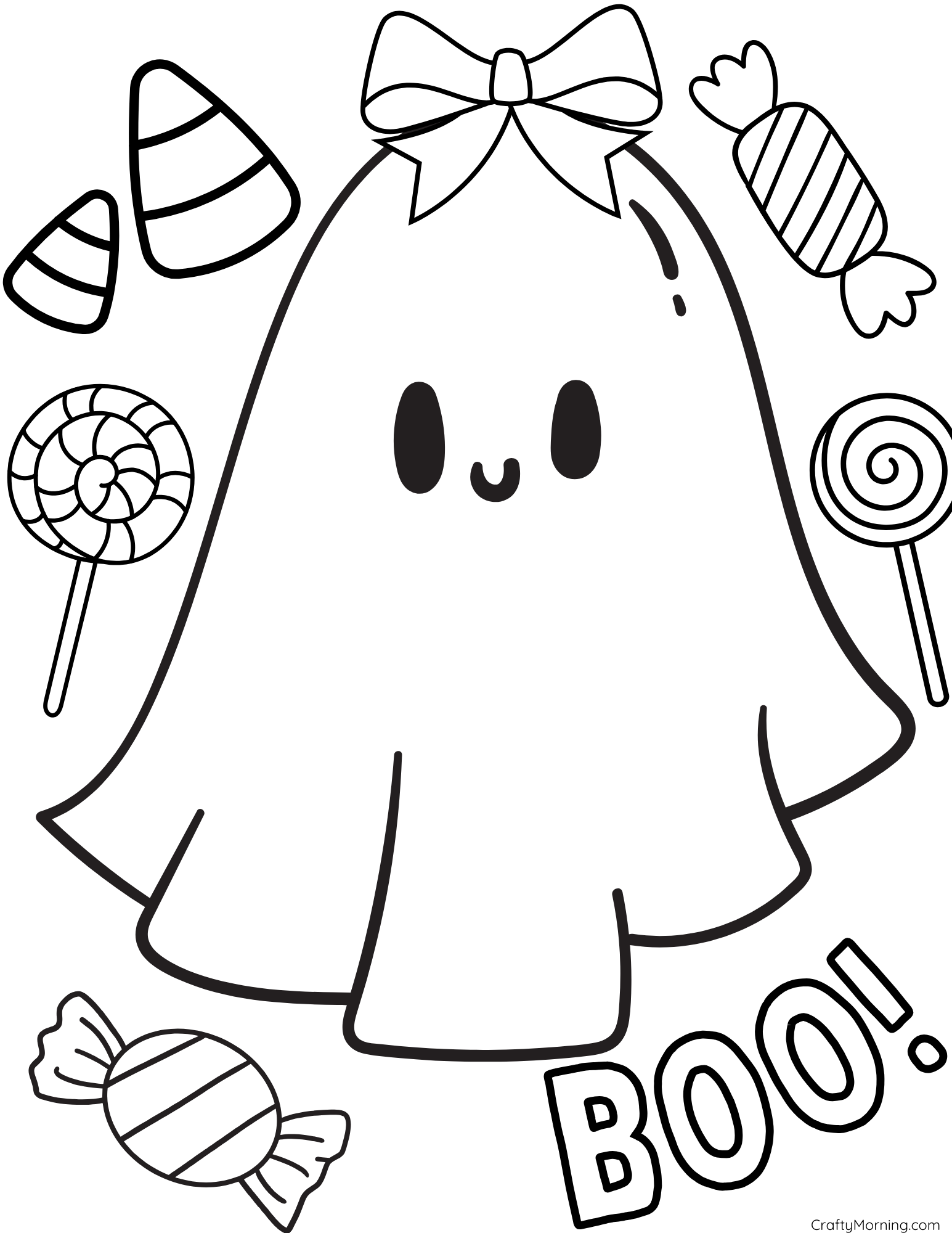 Free Printable Ghost Coloring Pages