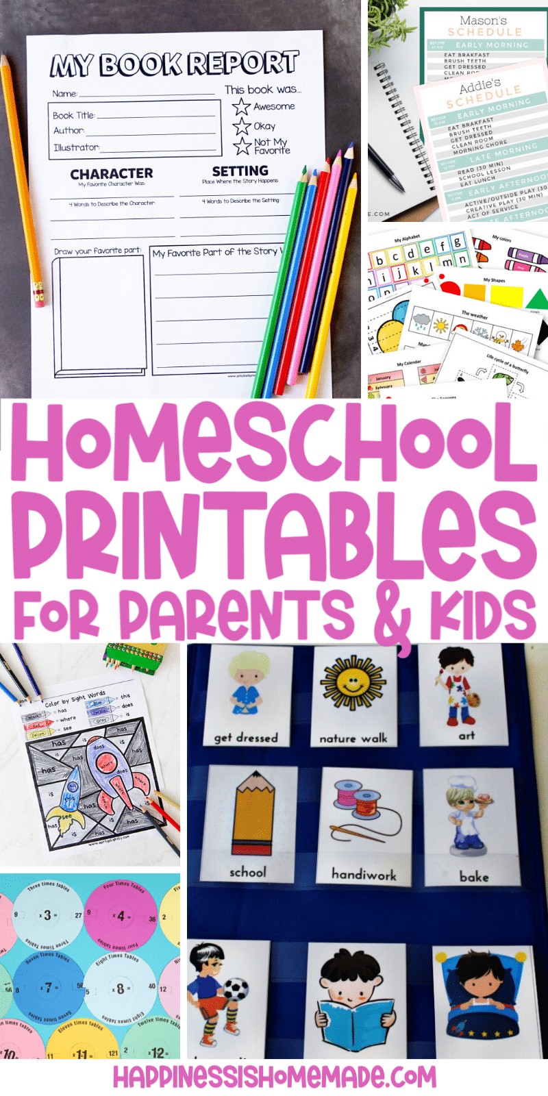 Free Homeschool Printables Happiness Is Homemade