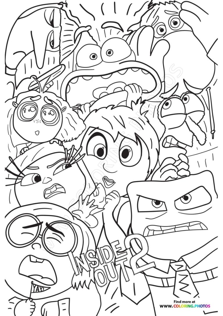 Free Inside Out 2 Coloring Pages Coloring Pages For Kids