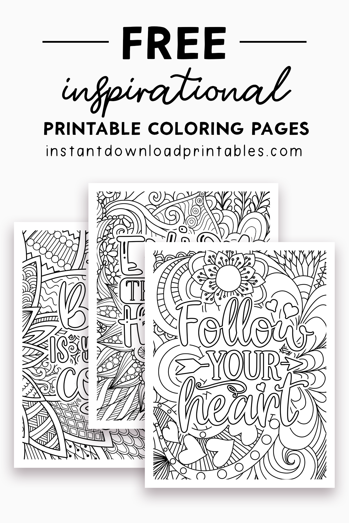 Stress Relief Coloring Pages Free Printable