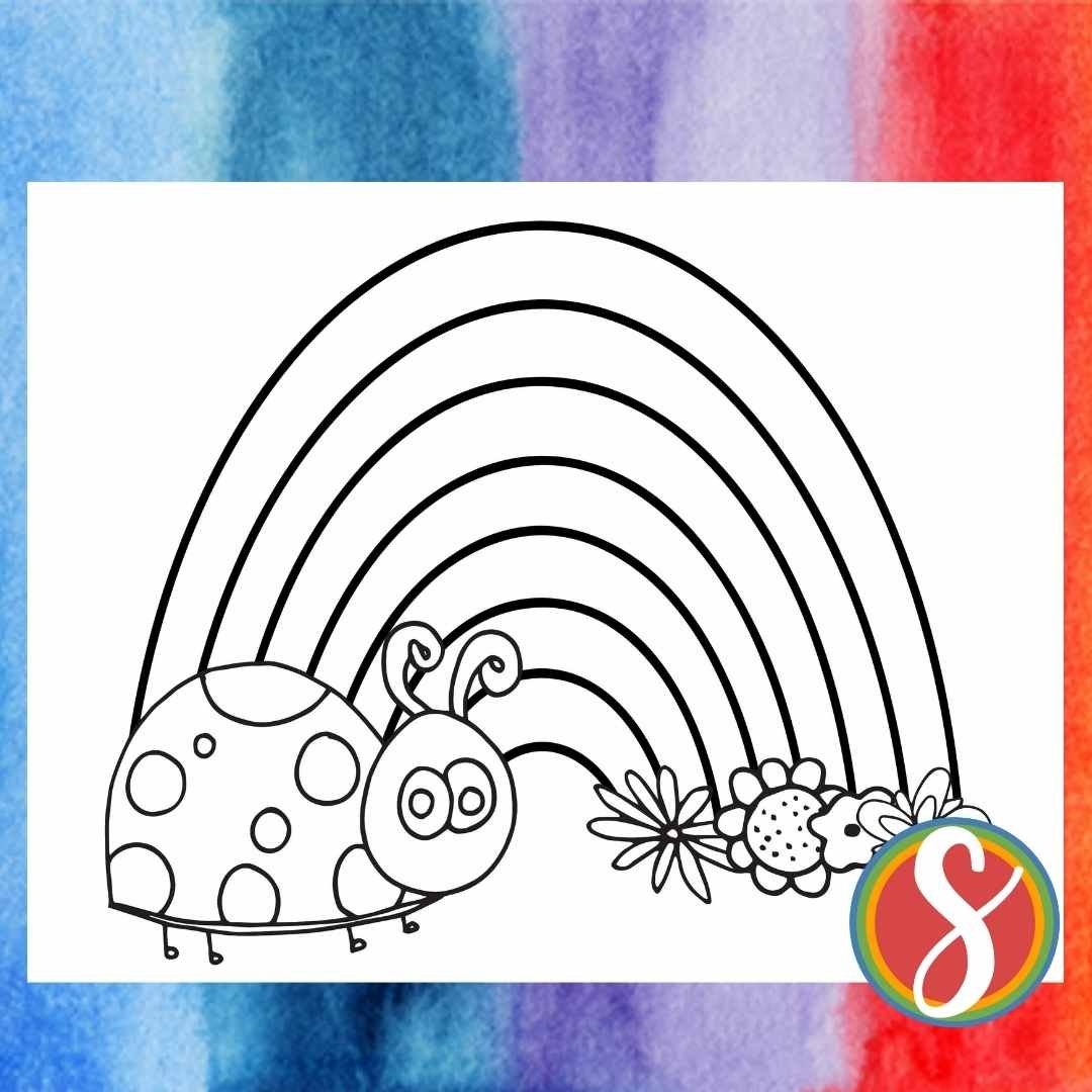 Free Ladybug Coloring Page Printables Stevie Doodles