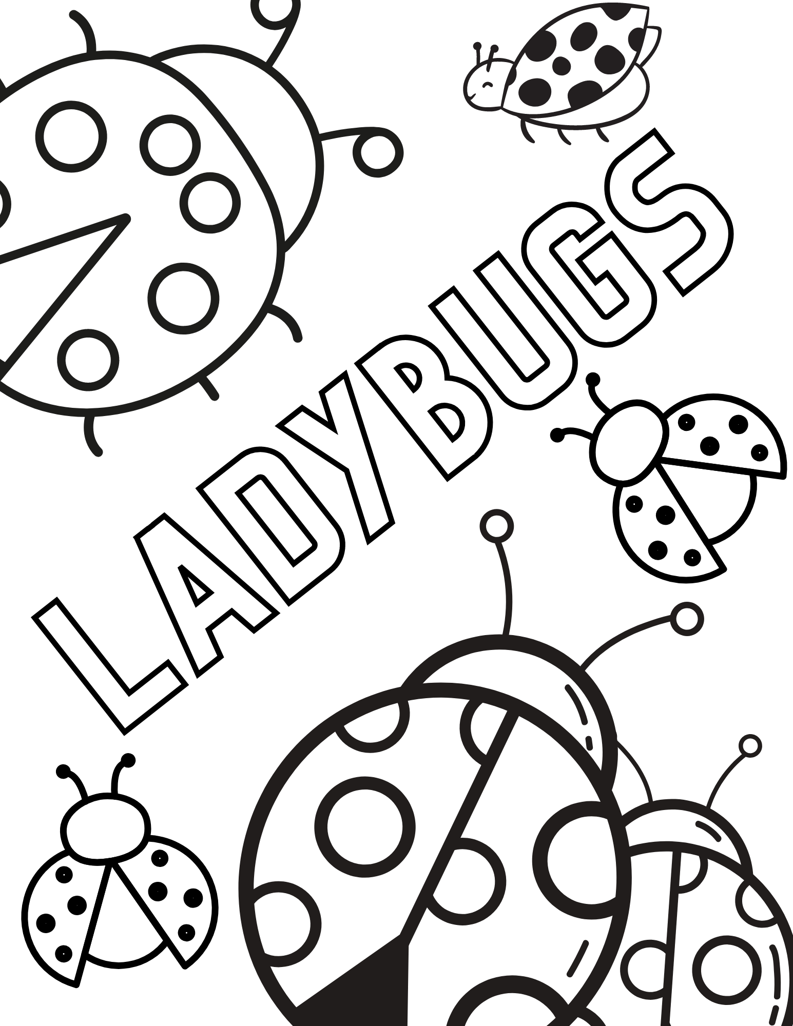 Free Ladybug Coloring Pages For Kids And Adults