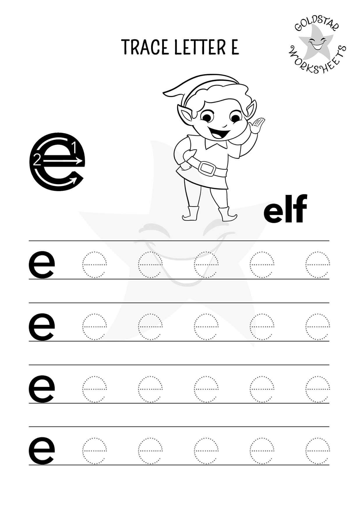 Free Letter E Tracing Worksheets Cute Fun U0026 Ideal For Preschool 