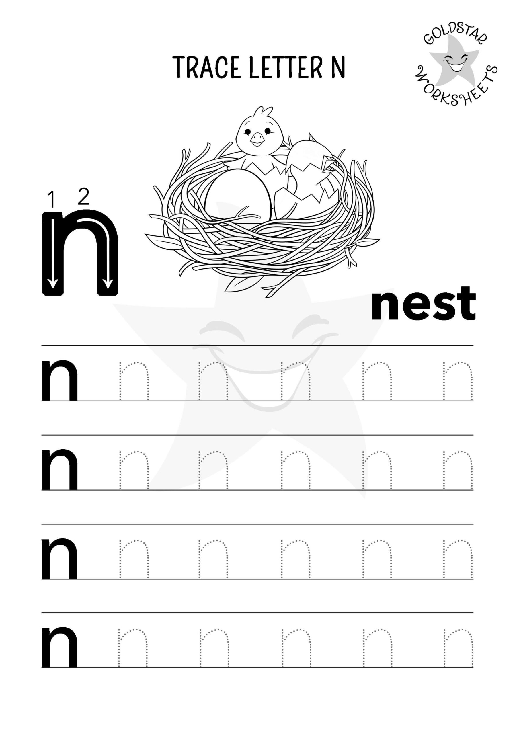 Free Letter N Tracing Worksheets Fun Designs Perfect For Preschool 