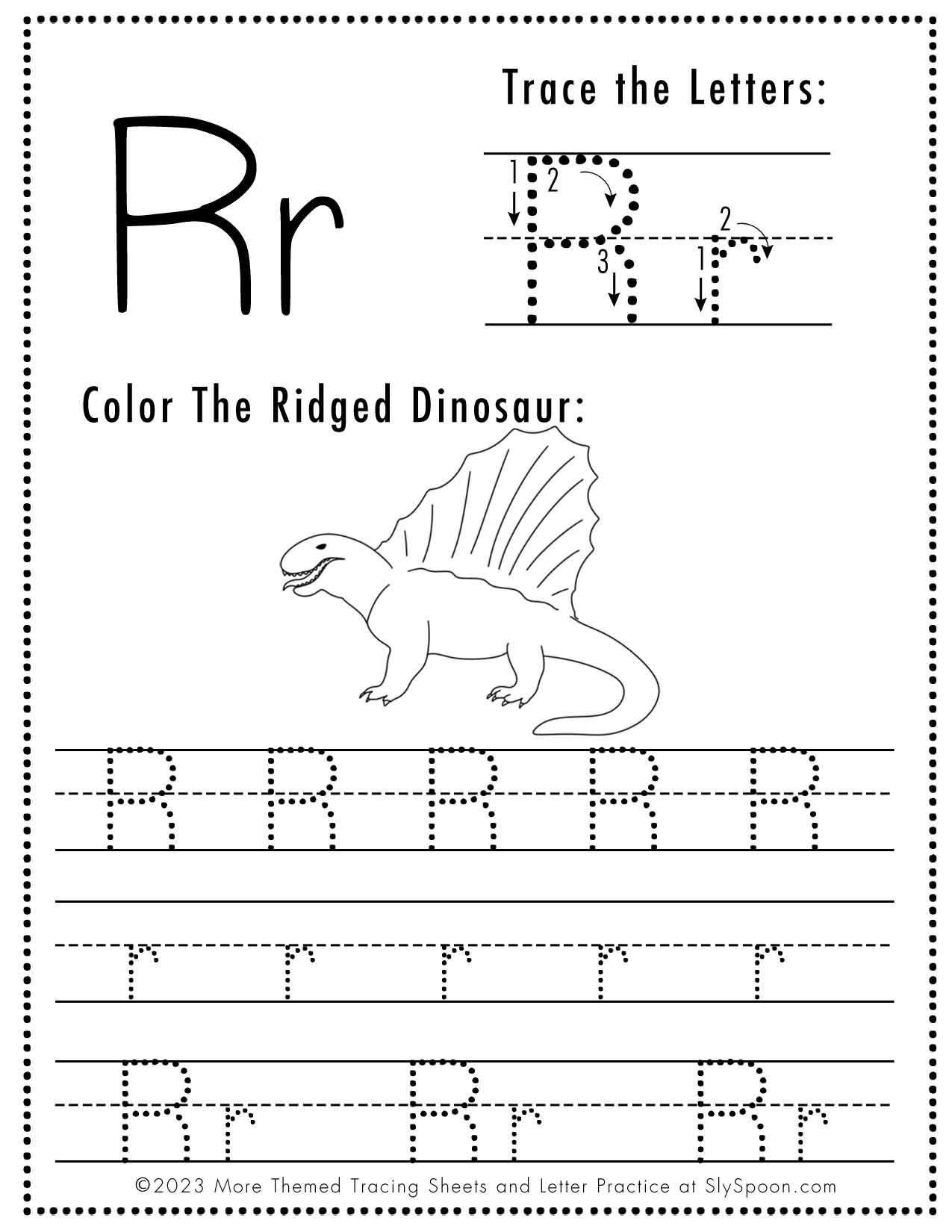 Free Printable Letter R Worksheets