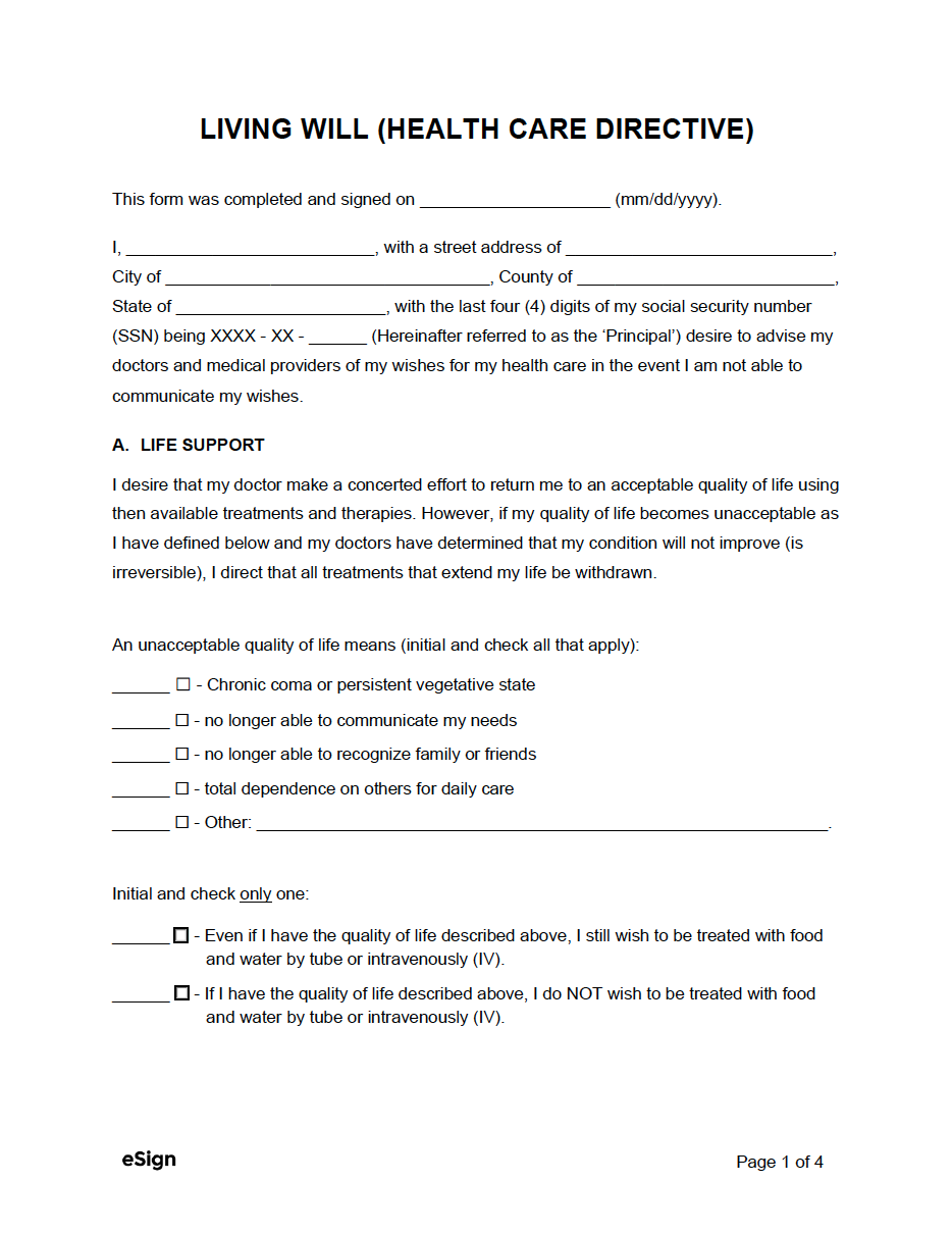 Five Wishes Free Printable Form