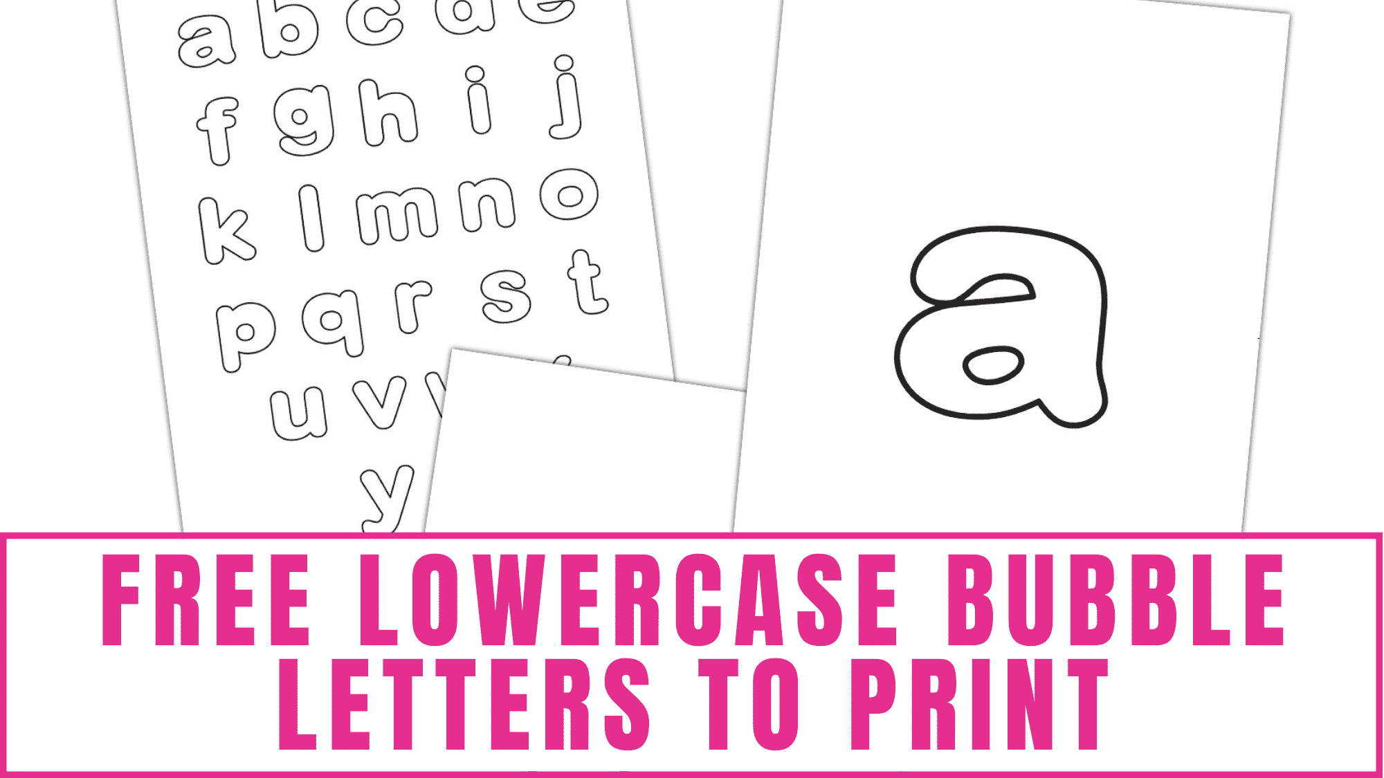 Free Lowercase Bubble Letters To Print Freebie Finding Mom