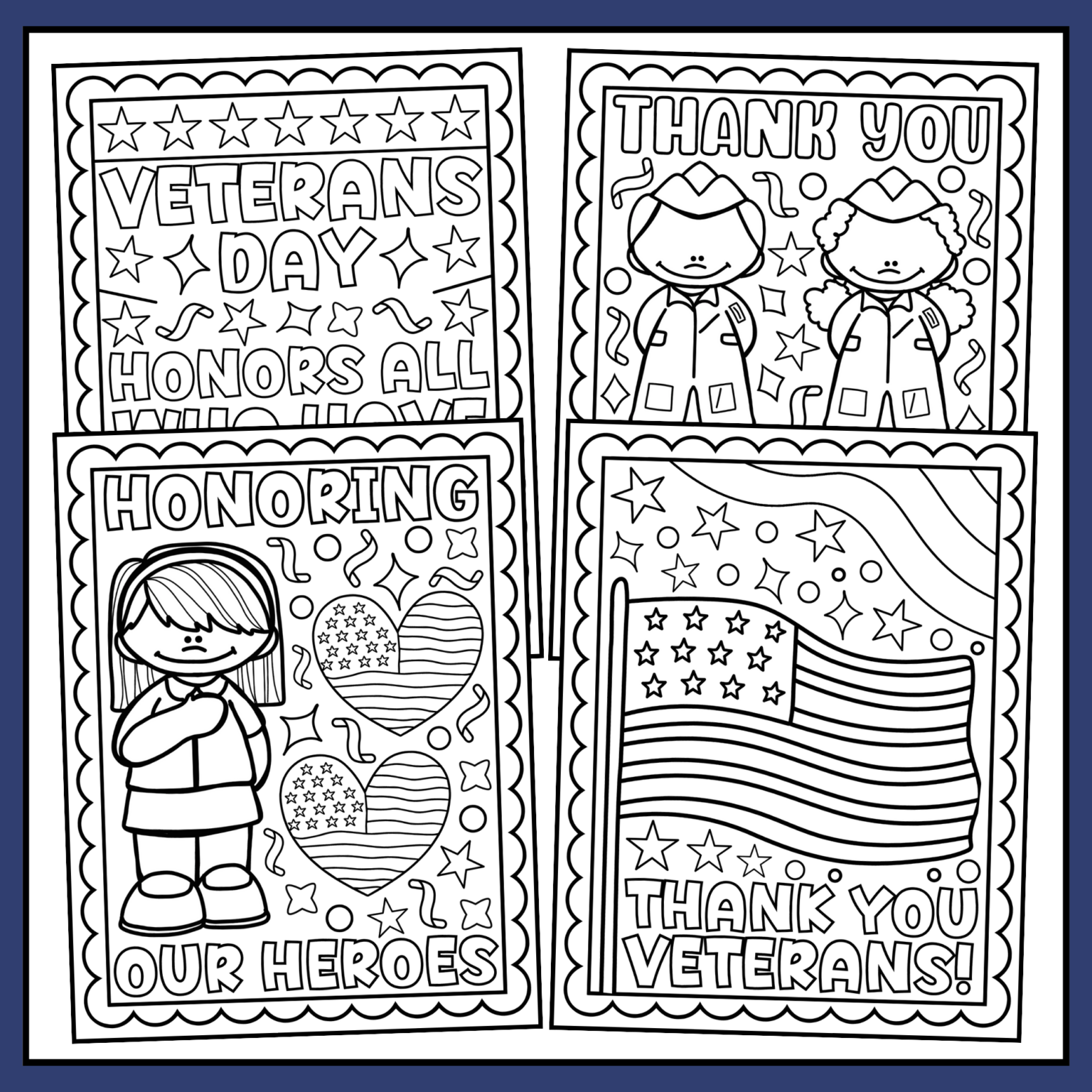 Free Printable Veterans Day Coloring Pages