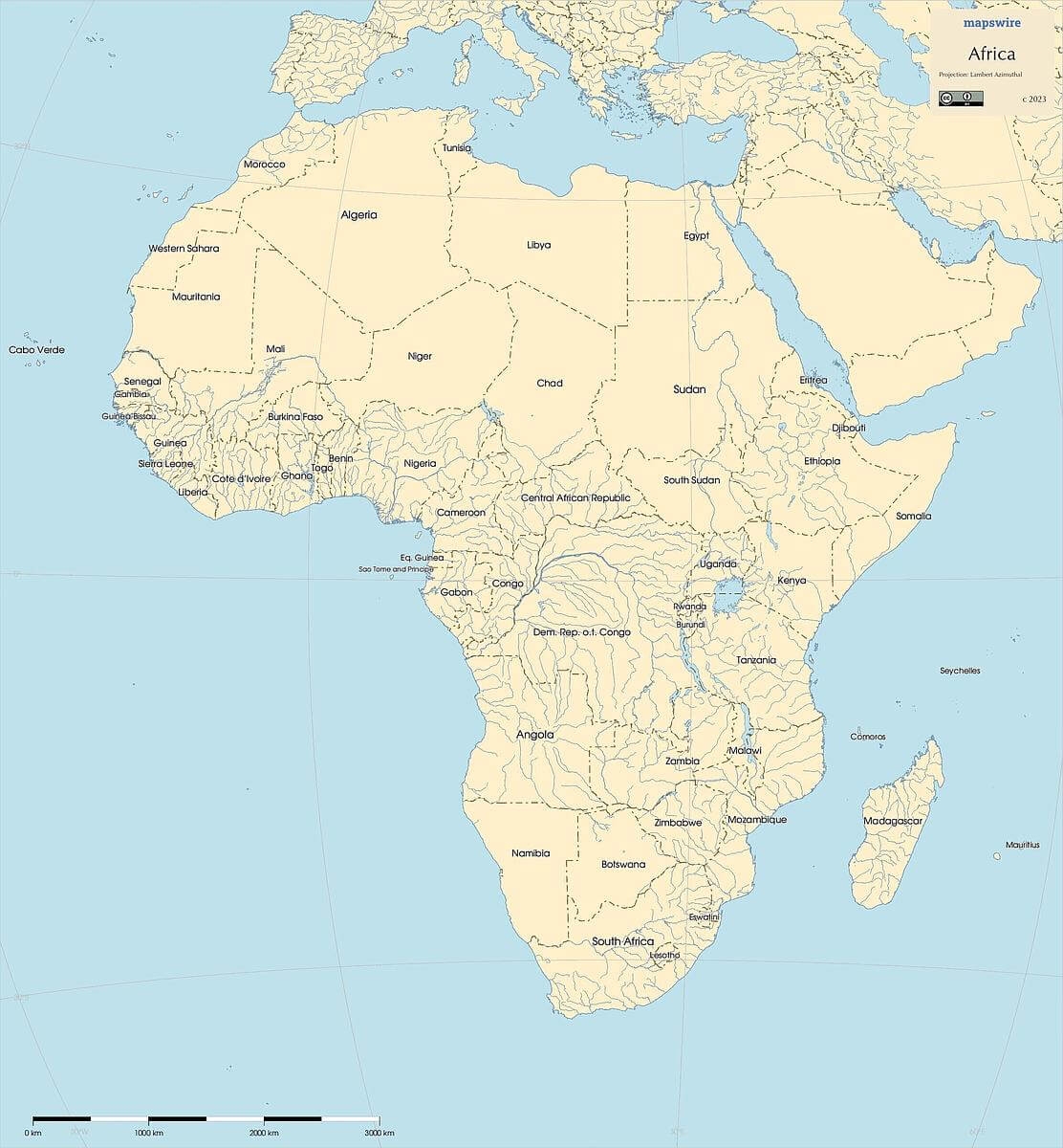 Free Maps Of Africa Mapswire