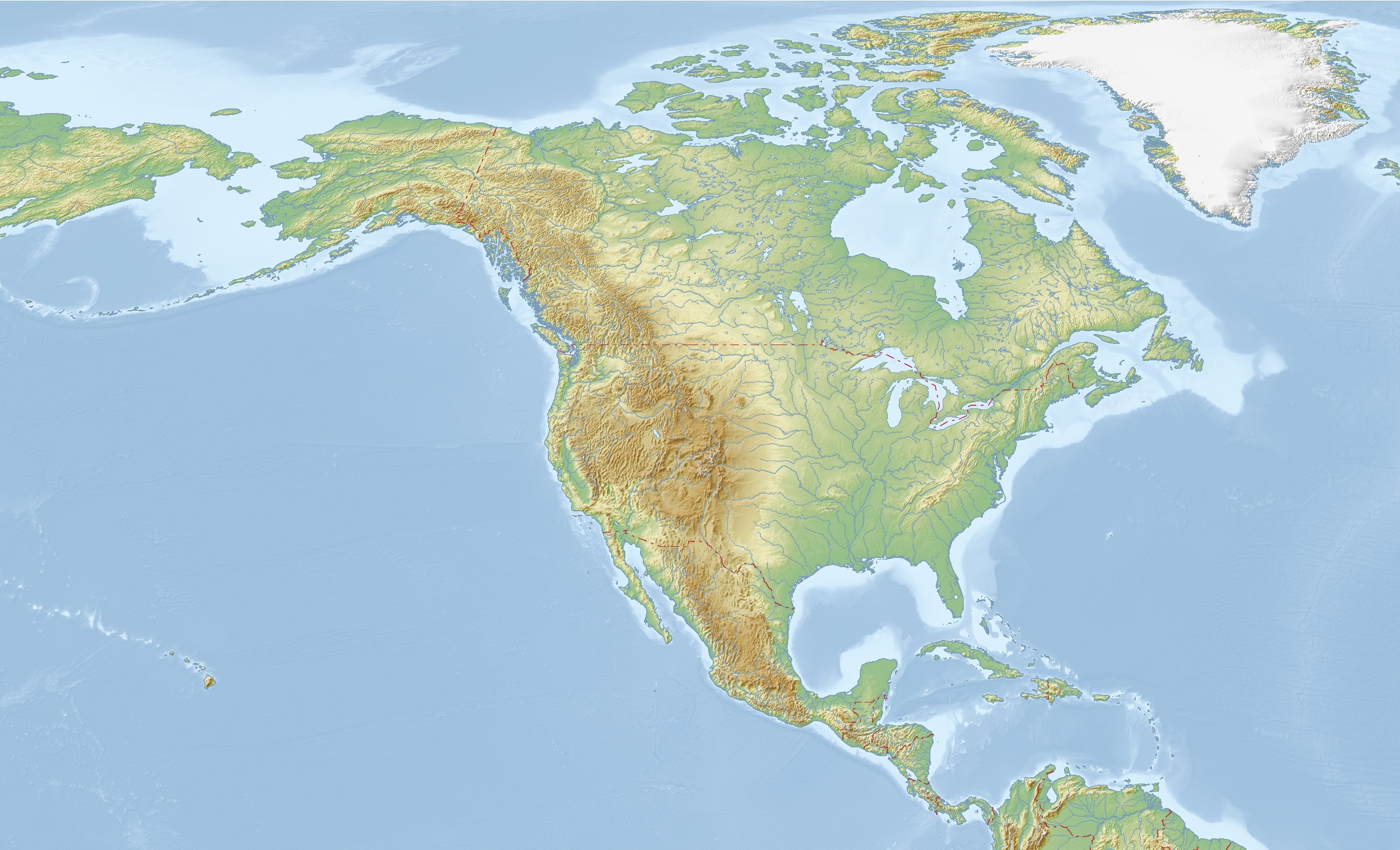 Free Printable North America Map
