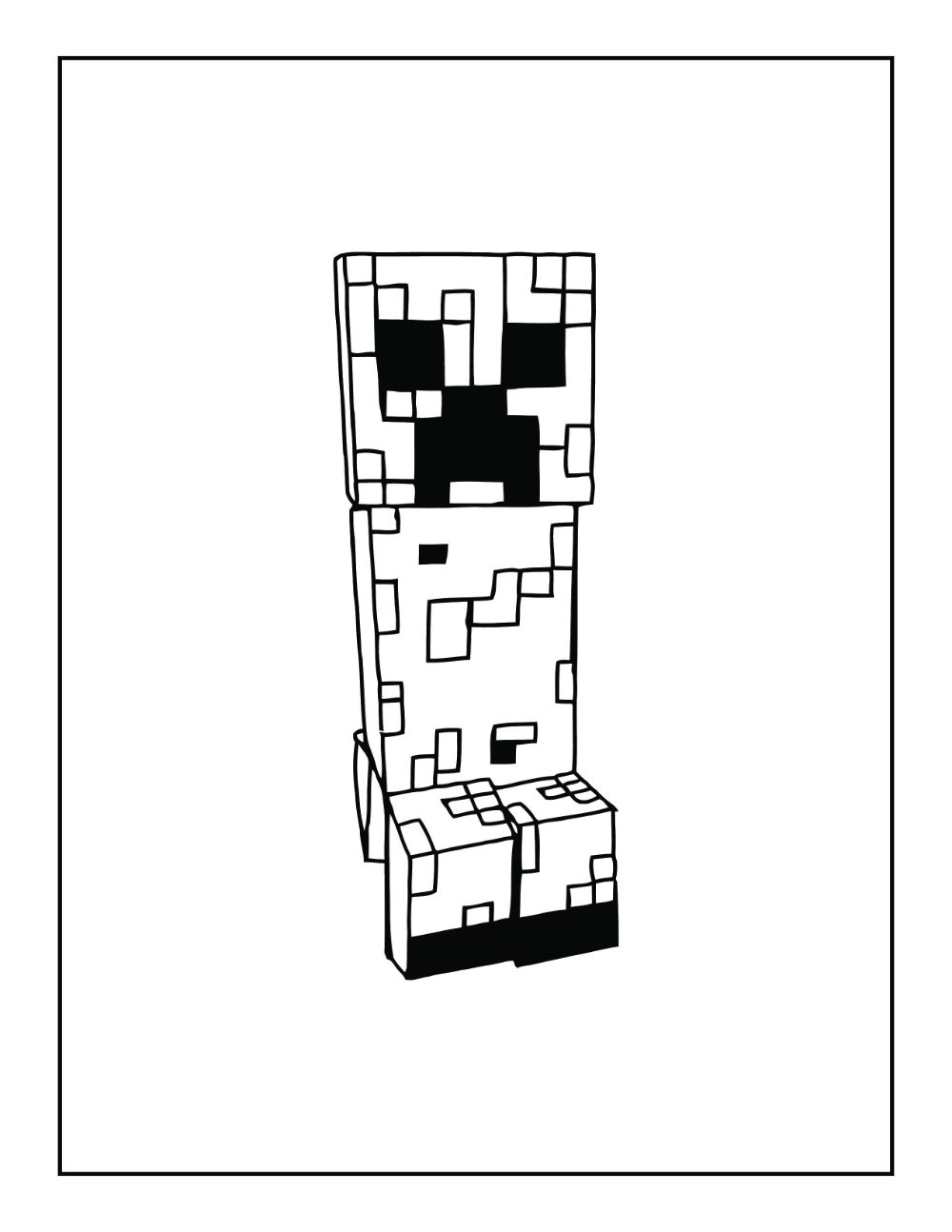 Free Minecraft Coloring Pages For Download Printable PDF 