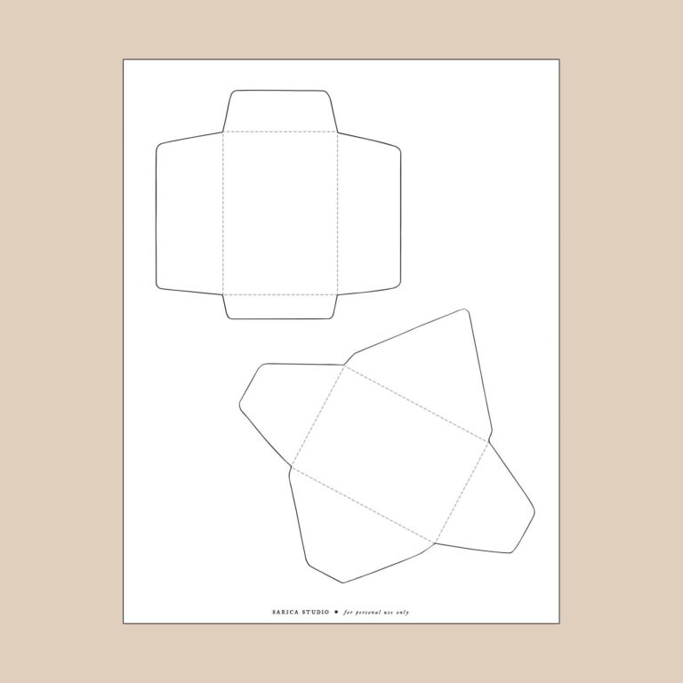 Free Mini Envelope Template Printable Sarica Studio