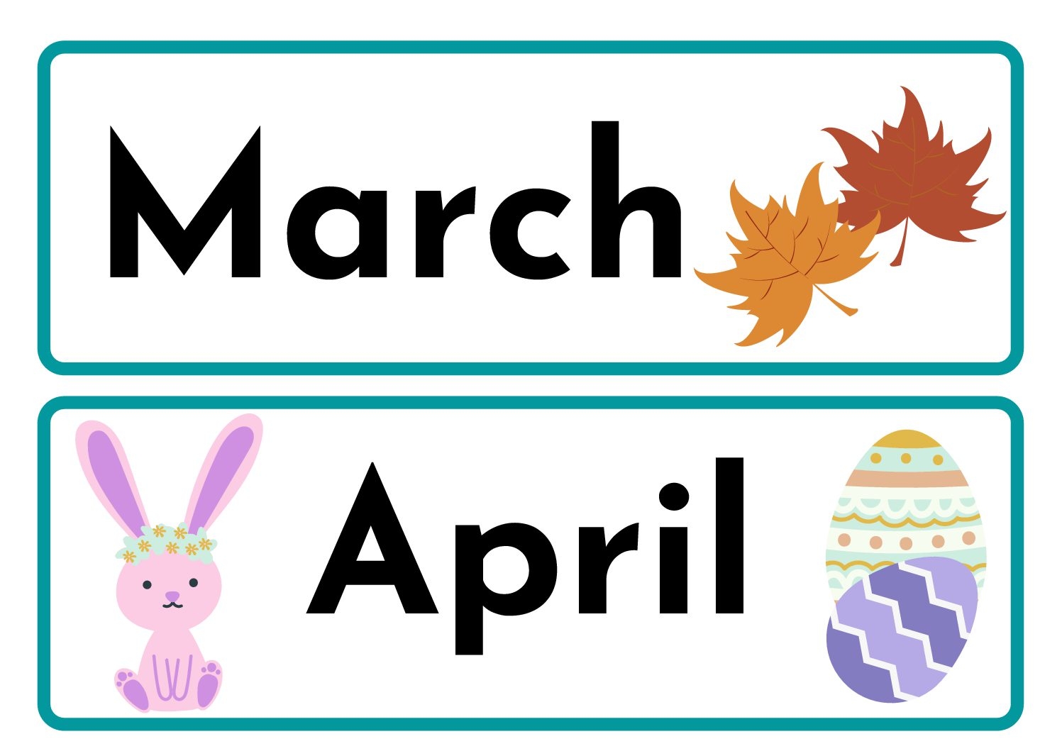 Free Months Of The Year Wall Posters Teacha 