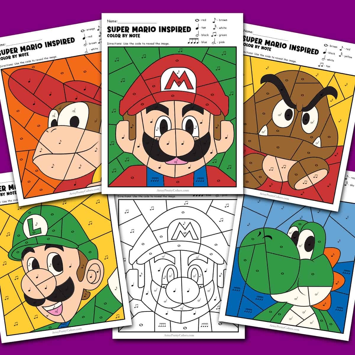 Free Printable Mario Characters