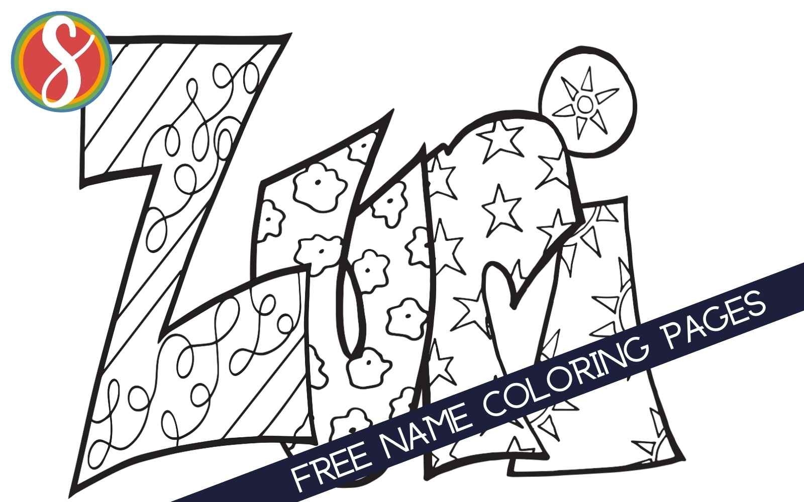 Free Printable Name Coloring Pages