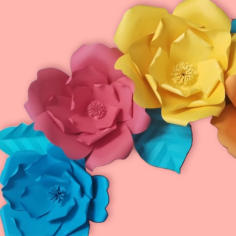 Downloadable Free Printable Paper Flower Templates