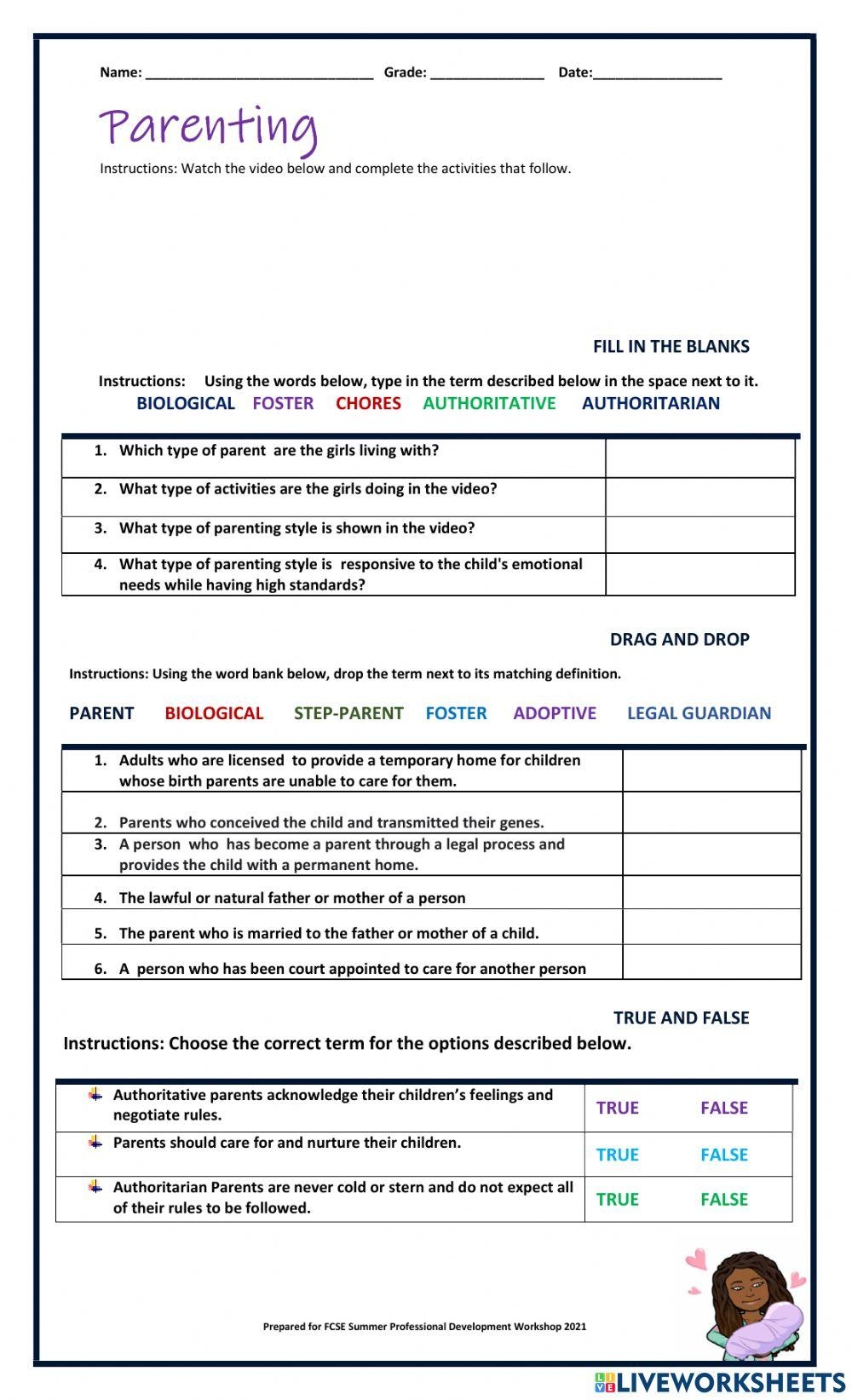 Free Parenting Styles Worksheet Download Free Parenting Styles Worksheet Png Images Free Worksheets On Clipart Library