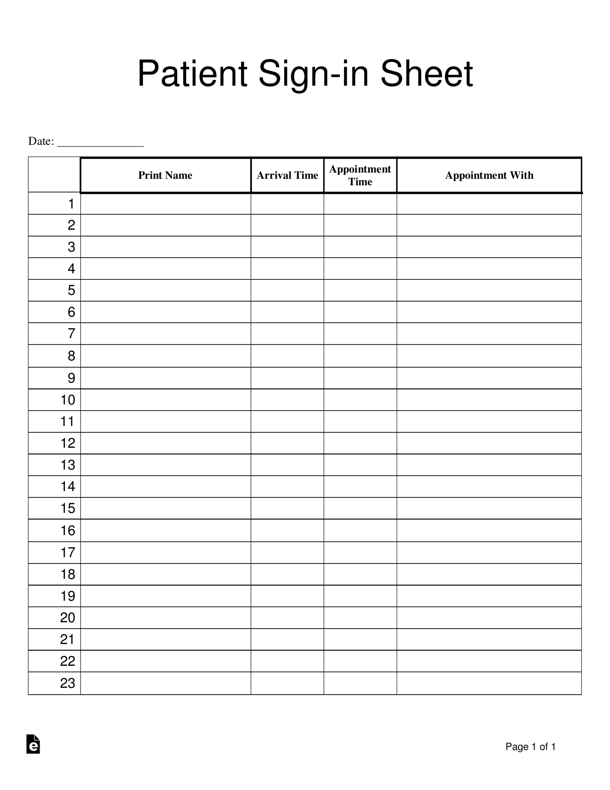 Free Medical Office Forms Printable