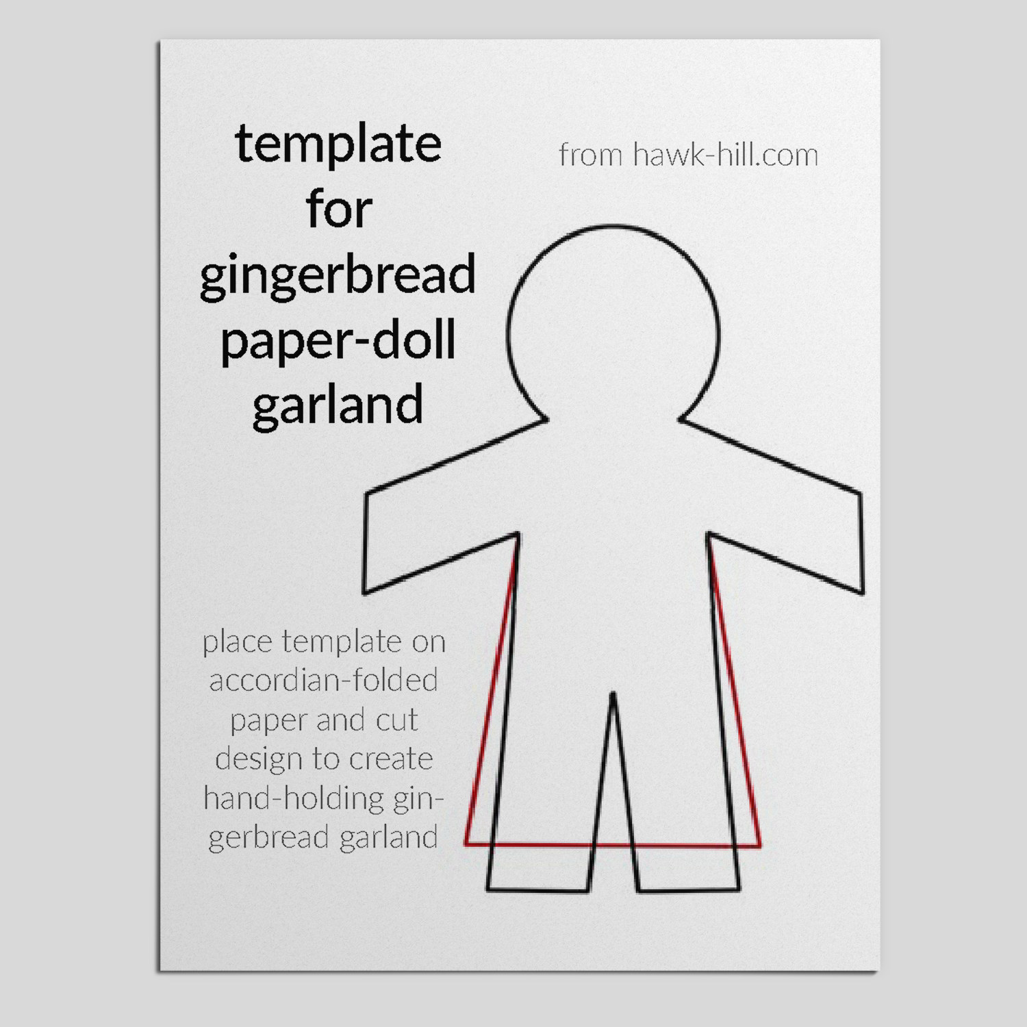 Paper Doll Template Free Printable