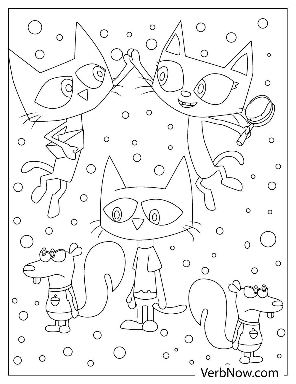Free PETE THE CAT Coloring Pages For Download Printable PDF 