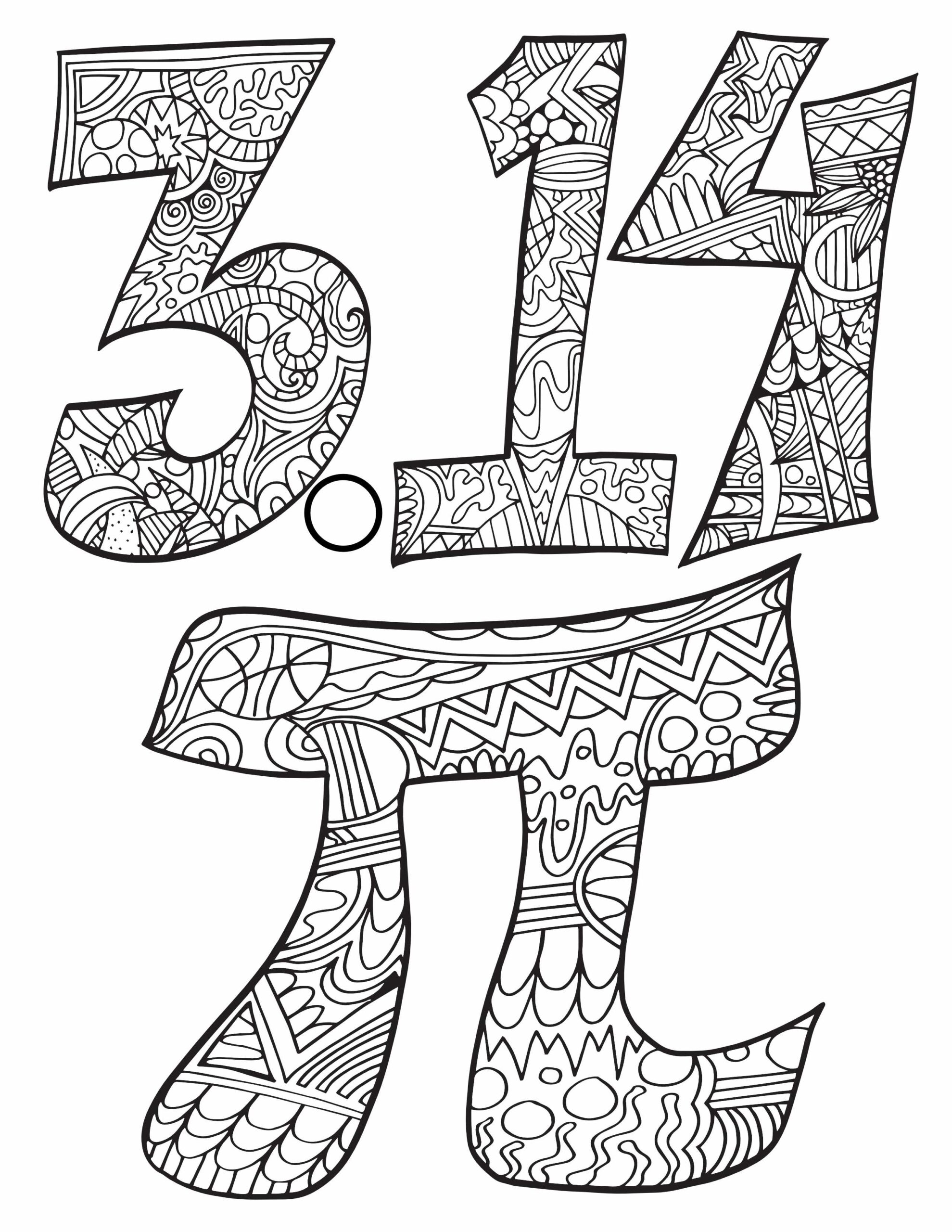 Free Pi Day Coloring Pages Stevie Doodles