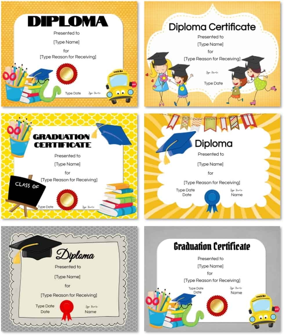 Free Printable Kindergarten Certificate