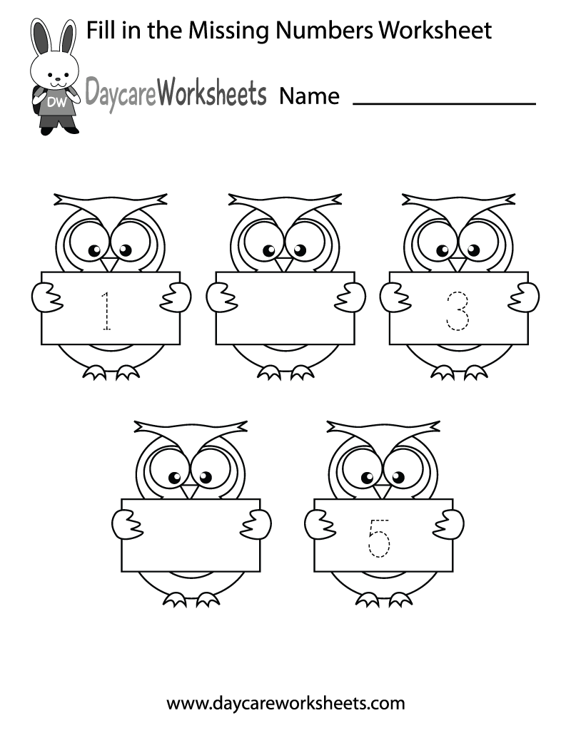 Free Printable Number Worksheets For Preschoolers