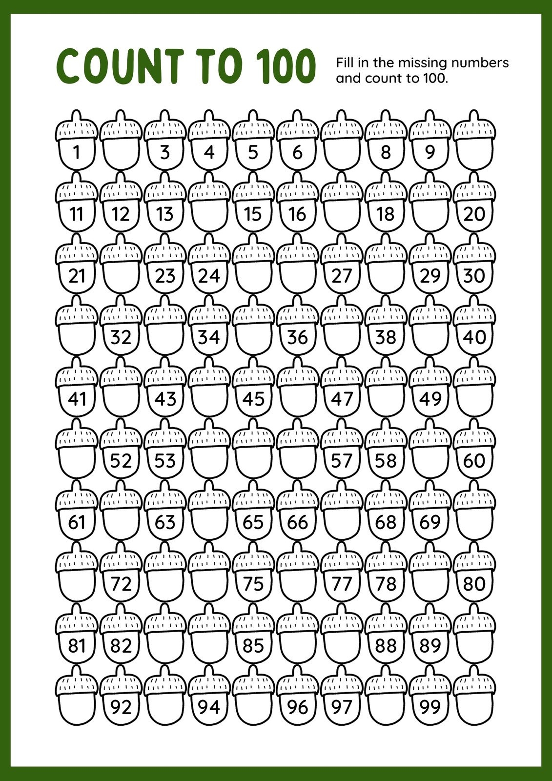 Free Printable Second Grade Worksheets