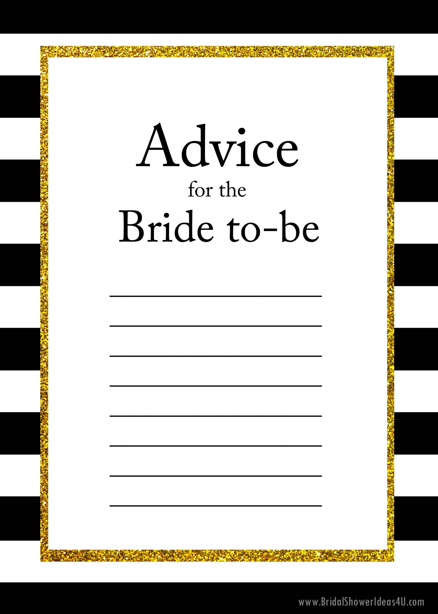 Free Printable Bridal Cards